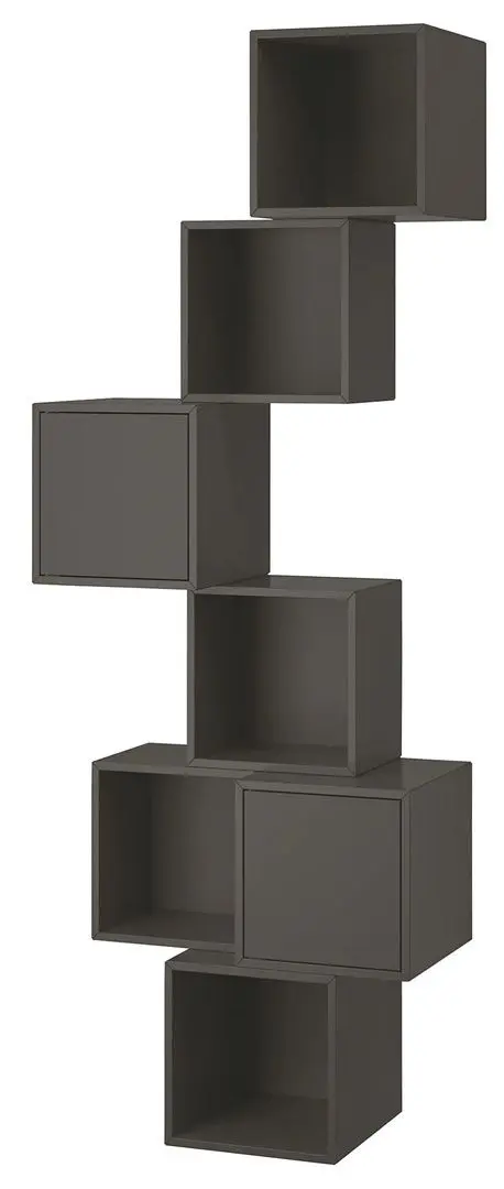 Combinatie rafturi suspendate Ikea Eket 80x35x210 (Gri-inchis)