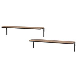 Combinatie de rafturi suspendate Ikea Fjallbo (Negru)