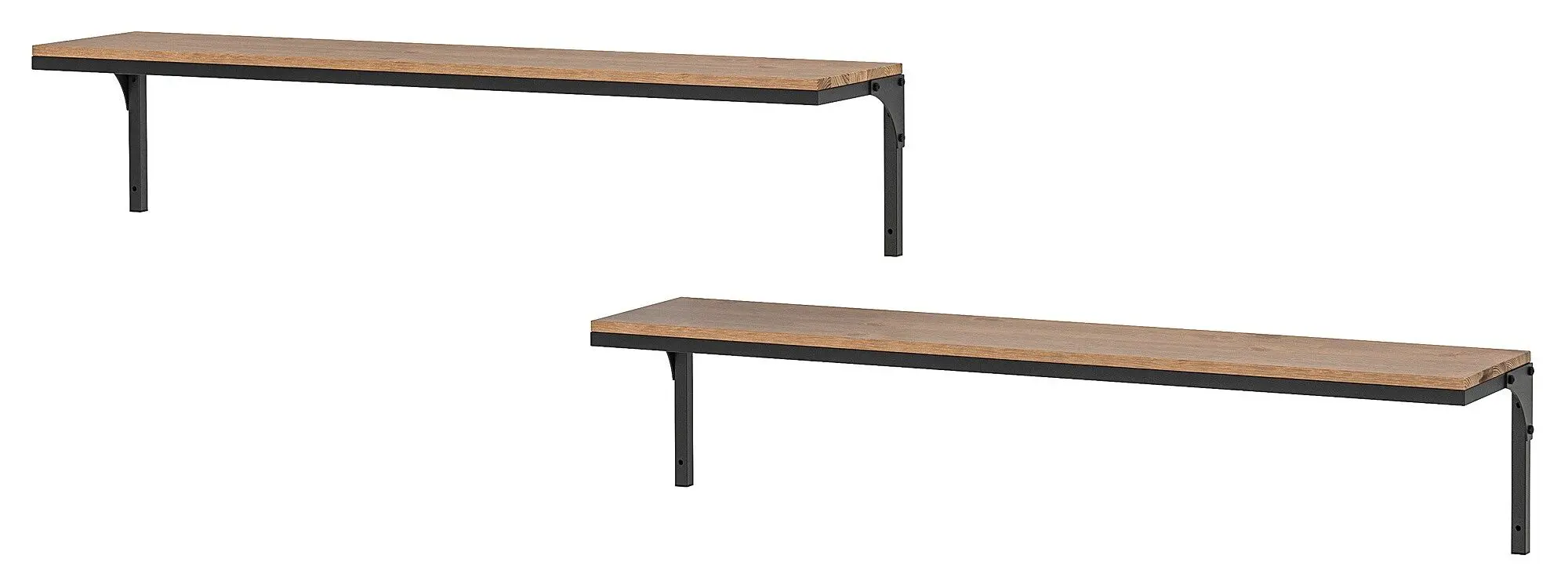 Combinatie de rafturi suspendate Ikea Fjallbo (Negru)