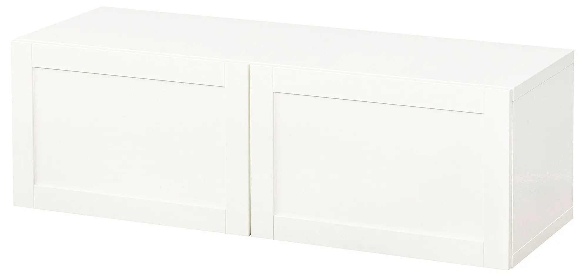 Dulap suspendat Ikea Besta 120x42x38 (Alb/Hanviken Alb)