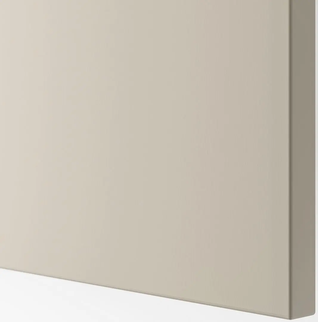 Dulap suspendat Ikea Besta 120x42x38 (Alb/Lappviken Gri Deschis-Bej)