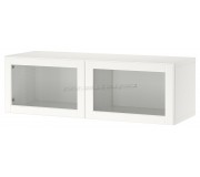 Dulap suspendat Ikea Besta 120x42x38 (Alb/Ostvik Alb)