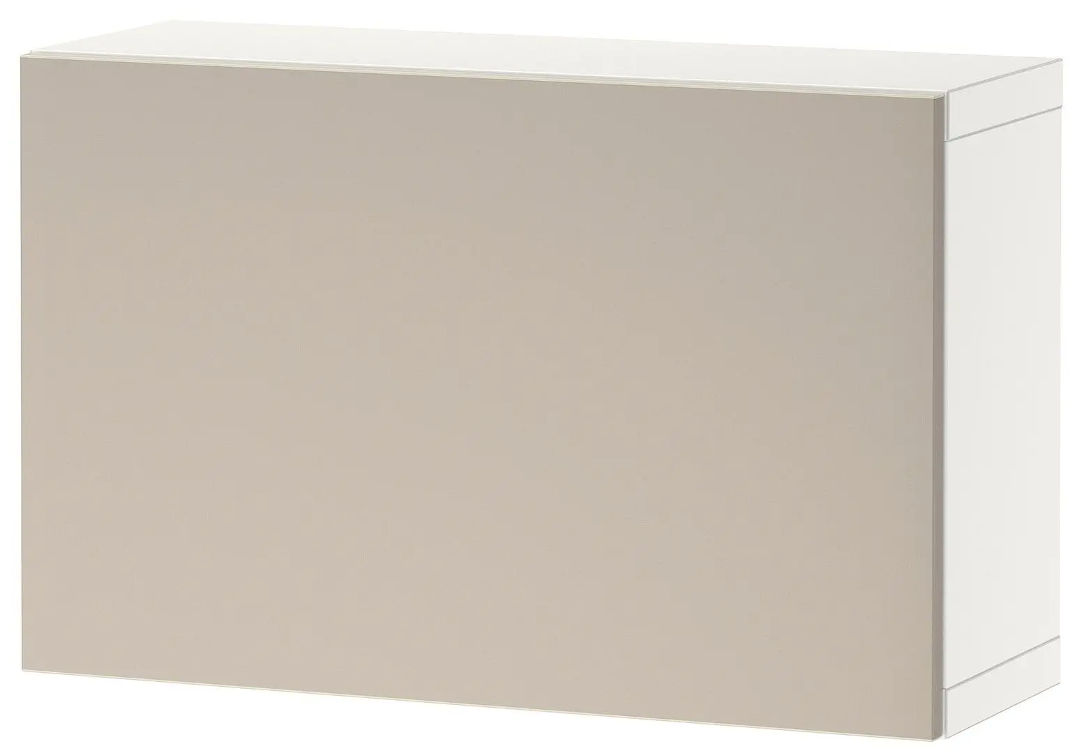 Dulap suspendat Ikea Besta 60x22x38 (Alb/Lappviken Gri Deschis/Bej)