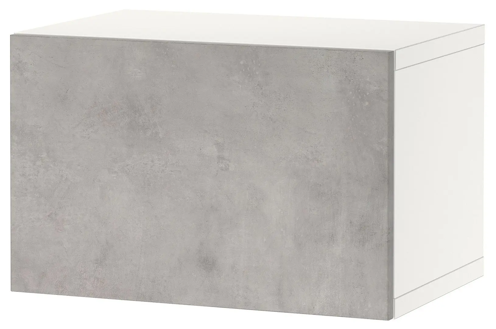 Dulap suspendat Ikea Besta 60x42x38 (Alb Kallviken/Gri Aspect Beton)