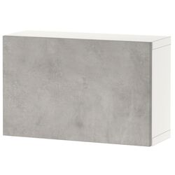 Dulap suspendat Ikea Besta 60x22x38 (Alb/Kallviken Gri)