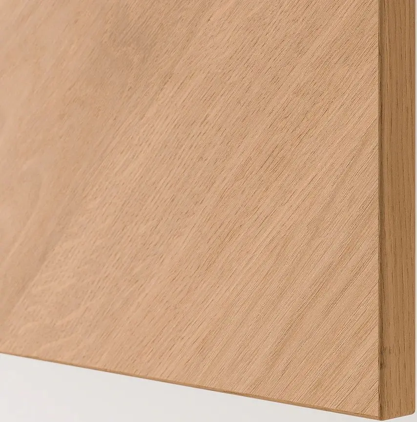 Dulap suspendat Ikea Besta 60x22x64 (Alb/Hedeviken Furnir Stejar)