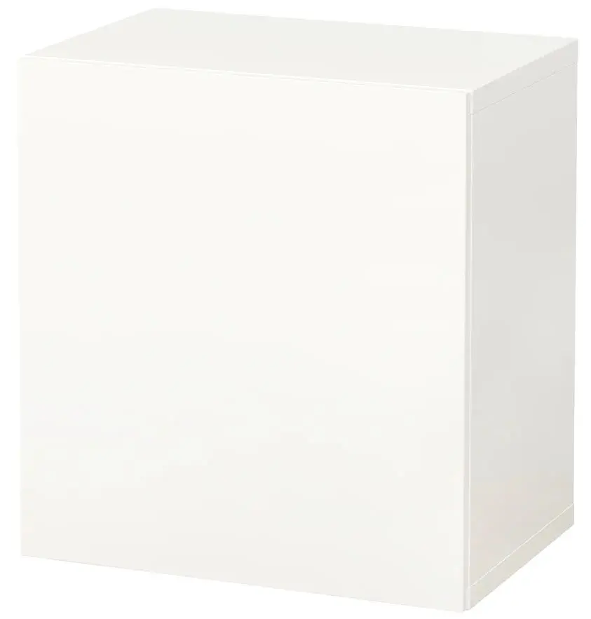 Шкафчик навесной Ikea Besta 60x42x64 (Белый/Лаппвикен Белый)