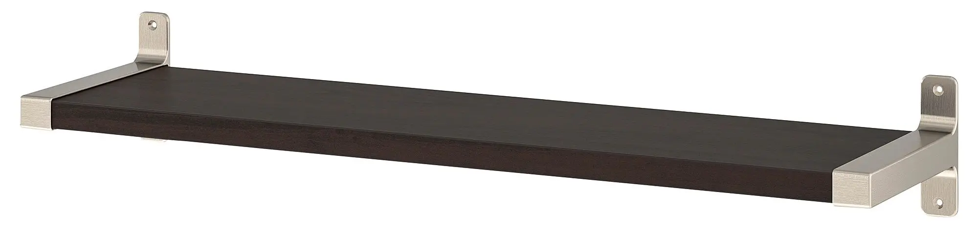 Polita Ikea Bergshult/Granhult 80x20 (Negru-maro/Nichelat)