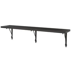 Полка Ikea Bergshult/Krokshult 120x20 (Черно-коричневый/Антрацит)