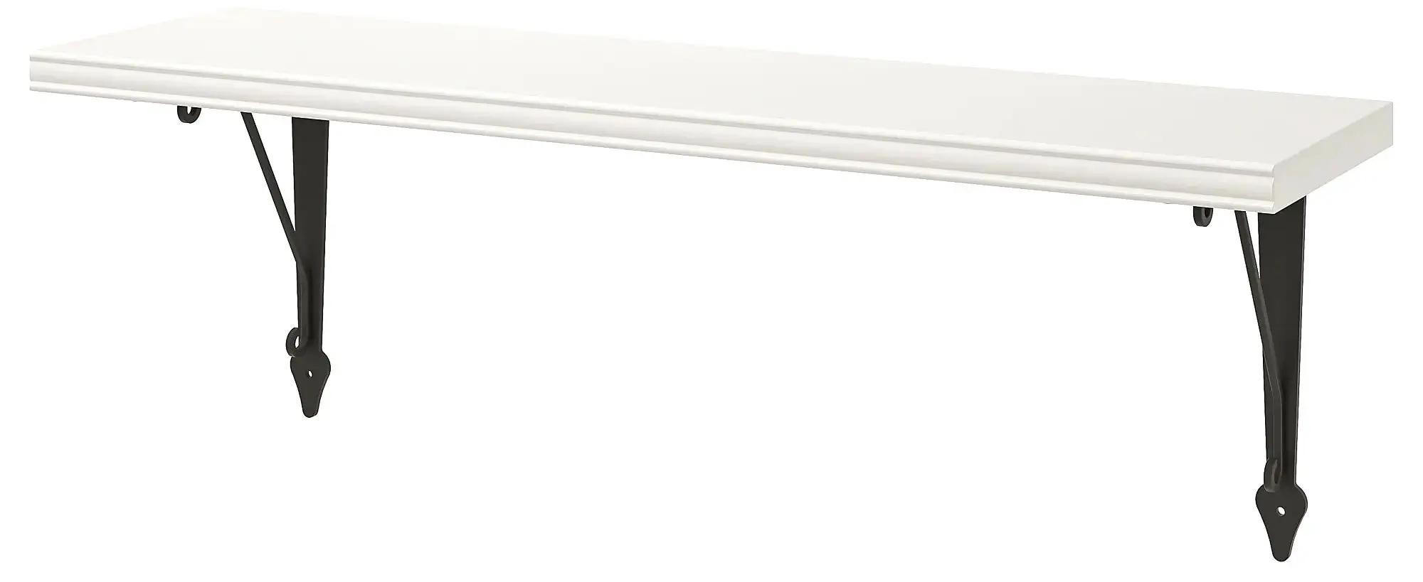 Polita Ikea Bergshult/Krokshult 80x20 (Alb/Antracit)