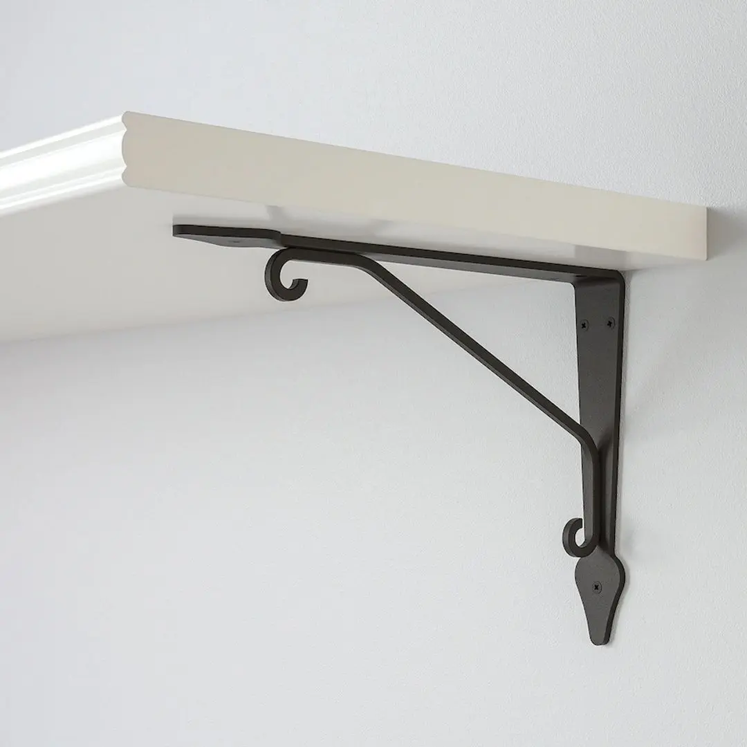 Полка Ikea Bergshult/Krokshult 80x30 (Белый/Антрацит)