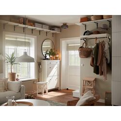 Полка Ikea Bergshult/Krokshult 80x30 (Белый/Антрацит) Thumb