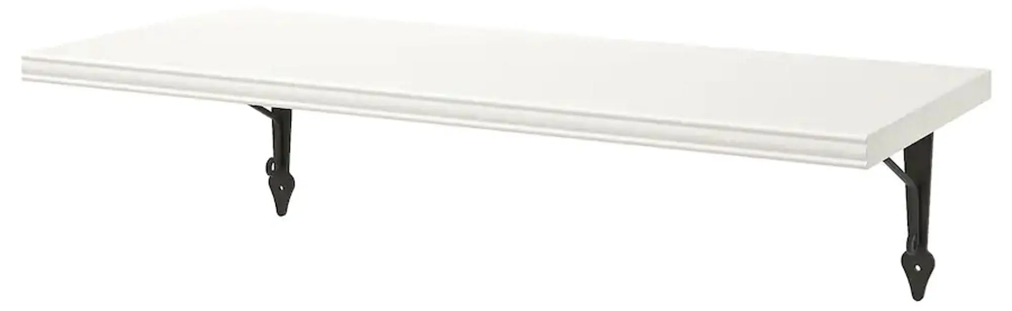 Полка Ikea Bergshult/Krokshult 80x30 (Белый/Антрацит)