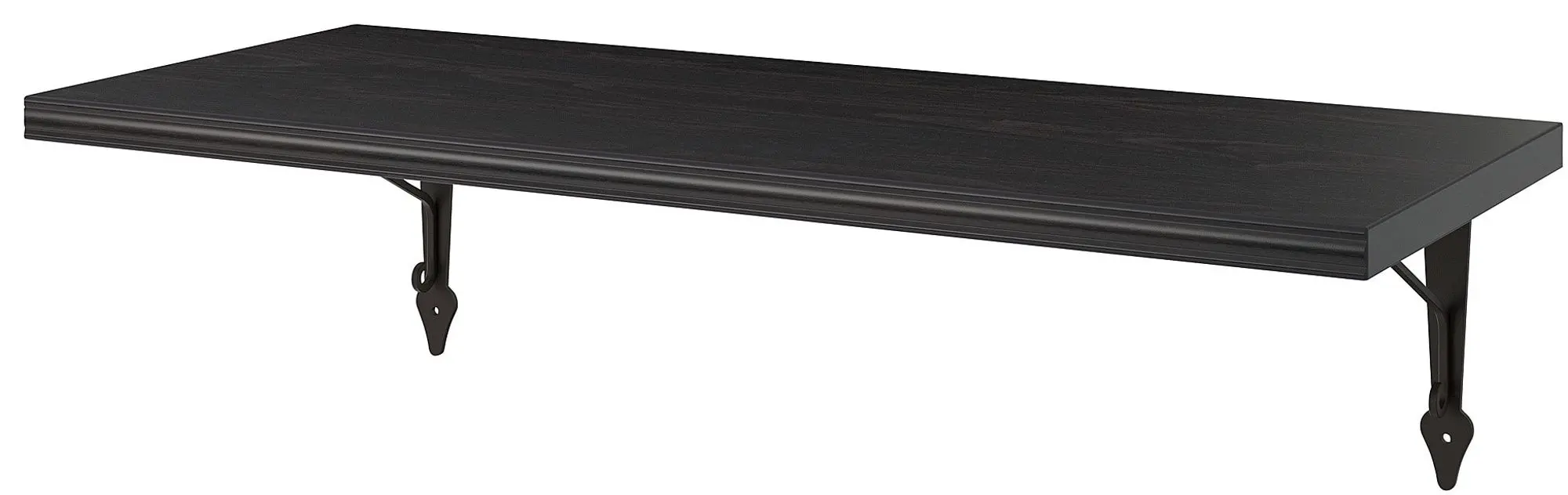 Polita Ikea Bergshult/Krokshult 80x30 (Negru-maro/Antracit)