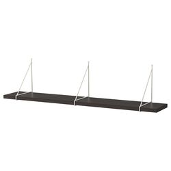 Polita Ikea Bergshult/Pershult 120x20 (Negru-maro/Alb)