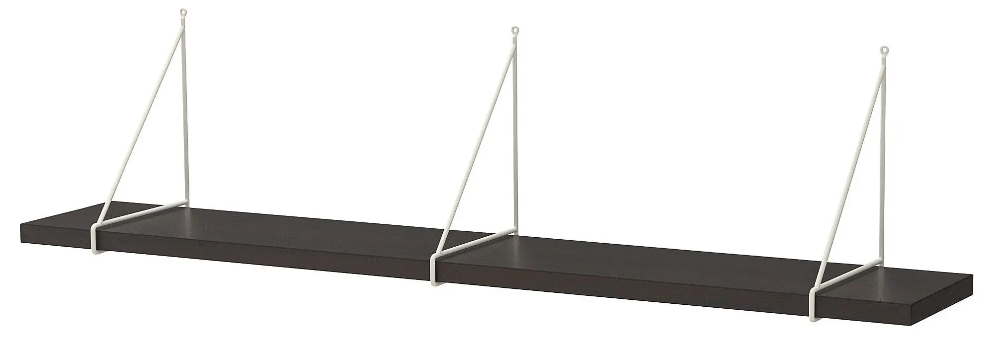 Polita Ikea Bergshult/Pershult 120x20 (Negru-maro/Alb)