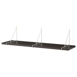 Polita Ikea Bergshult/Pershult 120x30 (Negru-maro/Alb)