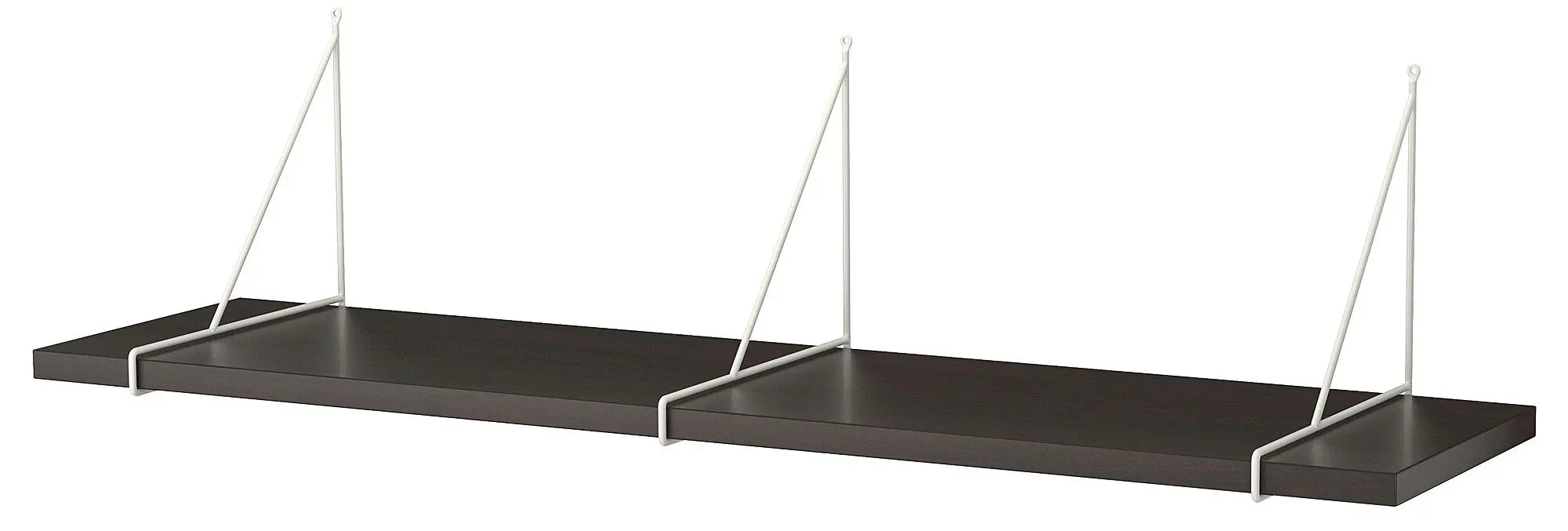 Polita Ikea Bergshult/Pershult 120x30 (Negru-maro/Alb)