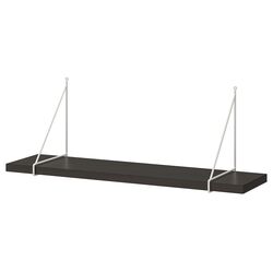 Polita Ikea Bergshult/Pershult 80x20 (Negru-maro/Alb)