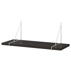 Polita Ikea Bergshult/Pershult 80x30 (Negru-maro/Alb)