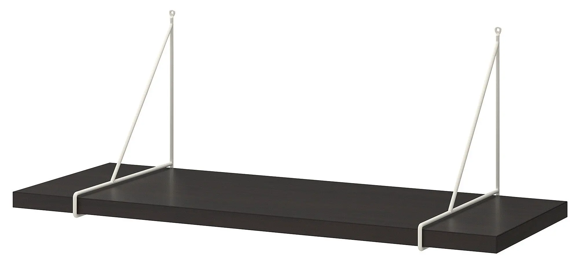 Polita Ikea Bergshult/Pershult 80x30 (Negru-maro/Alb)