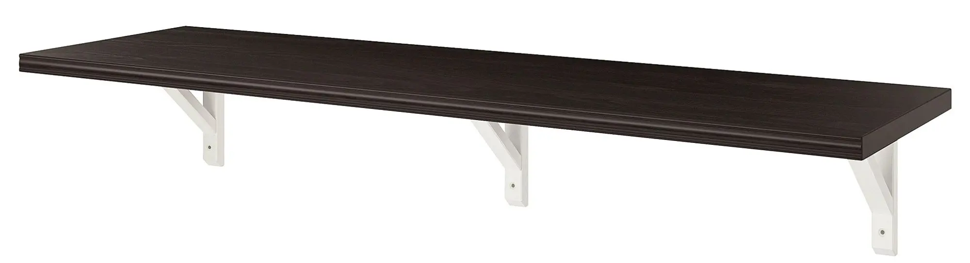 Raft Ikea Bergshult/Sandshult 120x30 (Negru-maro/Plop Vopsit Alb)