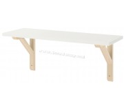 Polita Ikea Bergshult/Sandshult 59x20 (Alb/Plop)