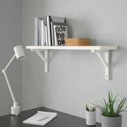 Raft Ikea Bergshult/Sandshult 80x20 (Alb/Plop Vopsit Alb) Thumb