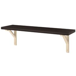 Polita Ikea Bergshult/Sandshult 80x20 (Negru-maro/Plop)