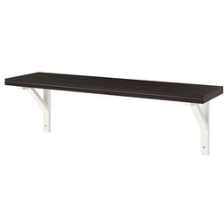 Raft Ikea Bergshult/Sandshult 80x20 (Negru-maro/Plop Vopsit Alb)