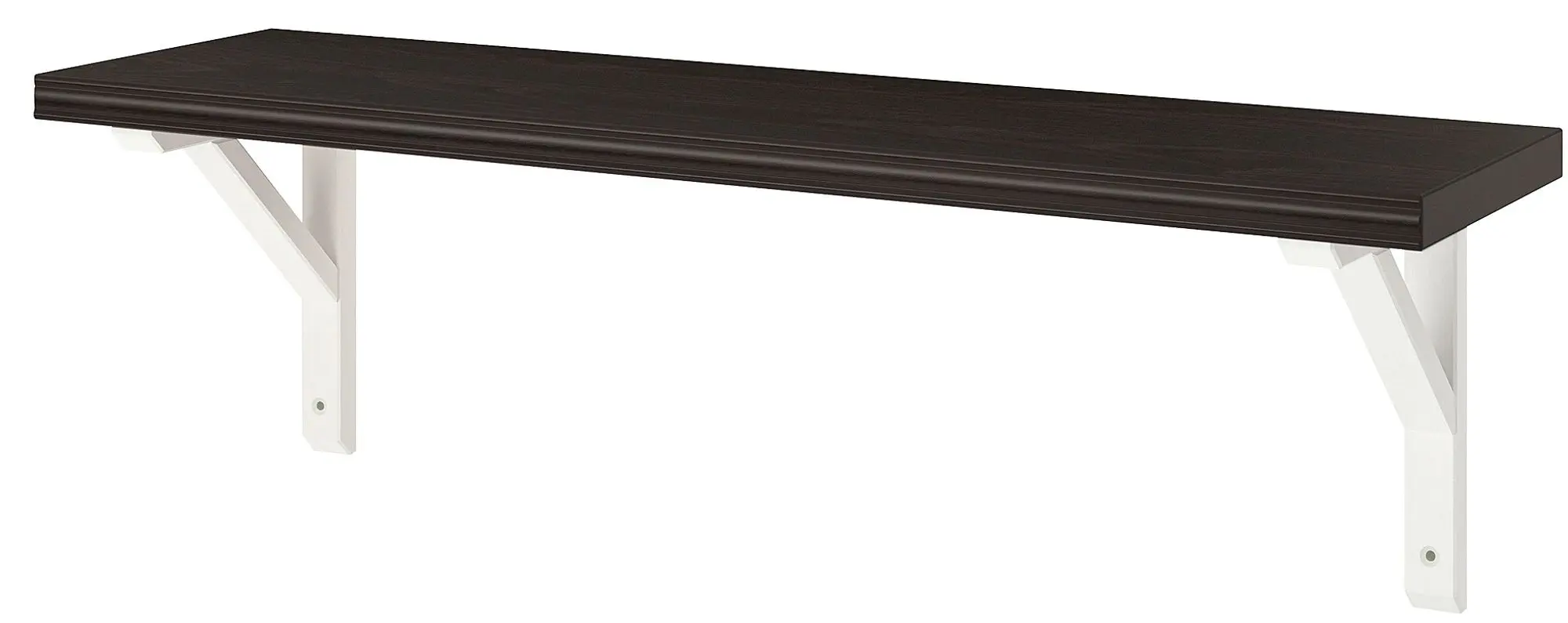 Raft Ikea Bergshult/Sandshult 80x20 (Negru-maro/Plop Vopsit Alb)