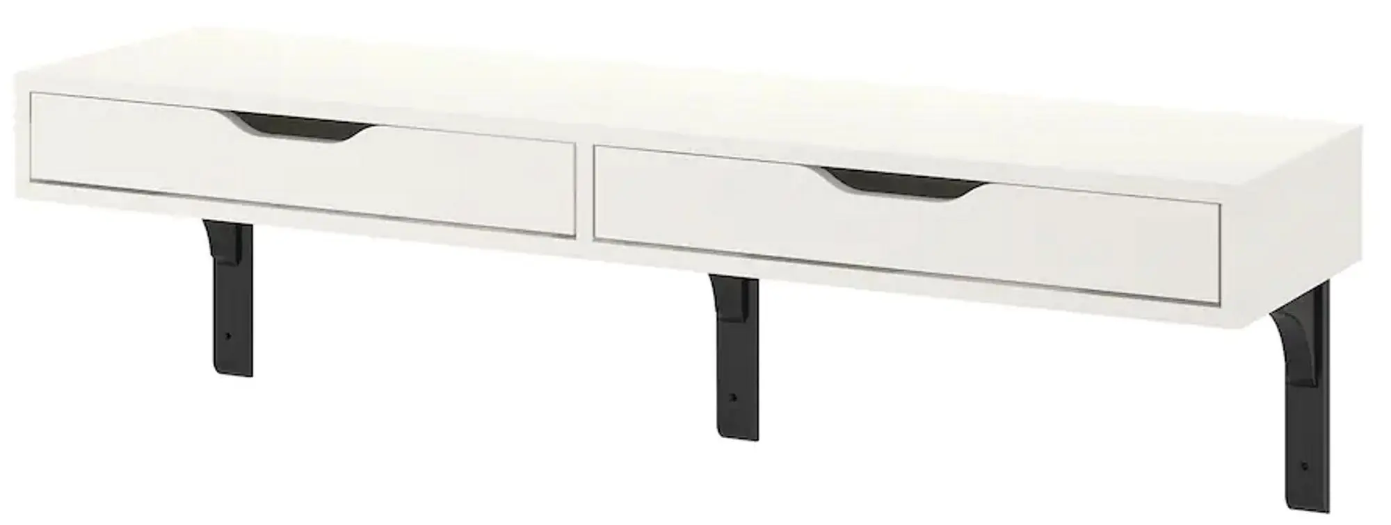 Raft Ikea Ekby Alex/Ramshult 119x29 (Alb/Negru)