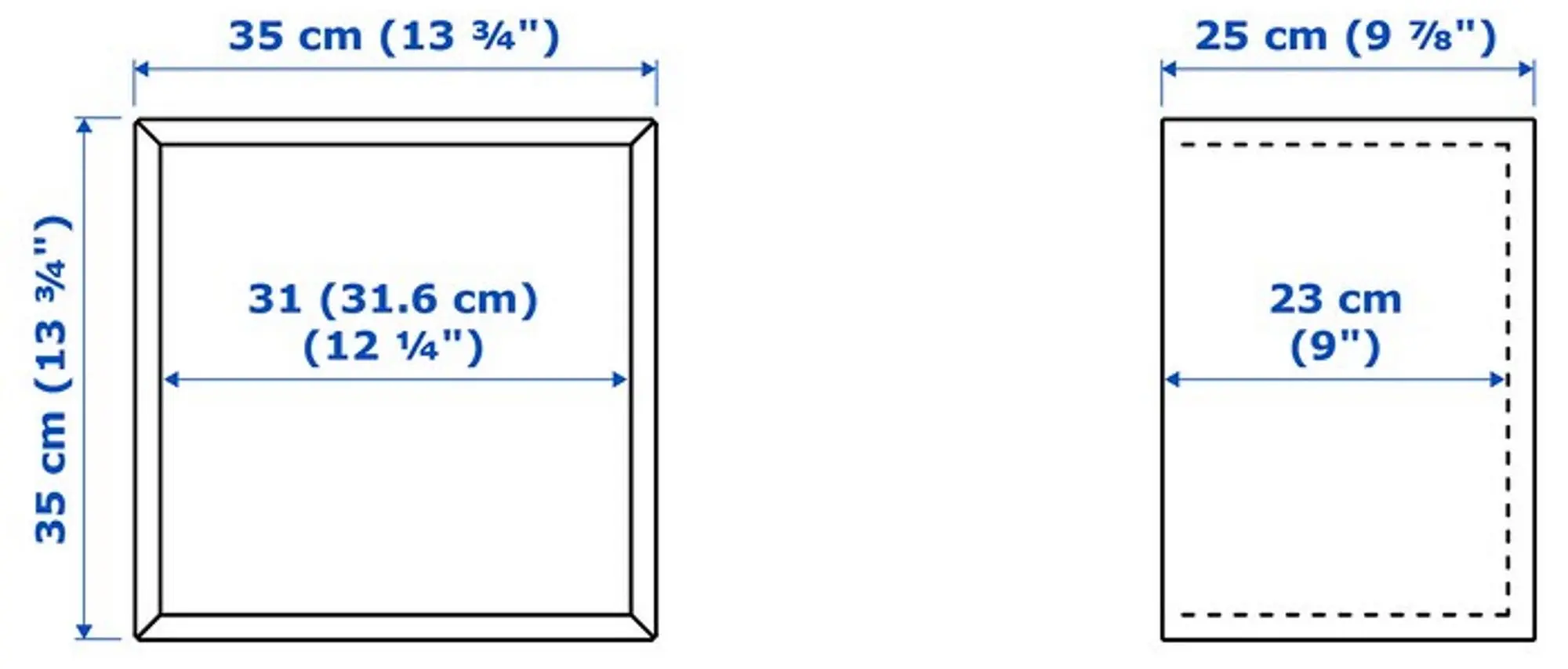 Raft Ikea Eket 35x25x35 (Aspect Stejar Antichizat)