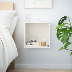 Raft Ikea Eket cu usa de sticla 35x25x35 (Alb) Thumb