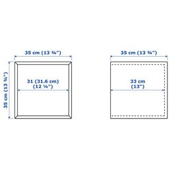Raft Ikea Eket cu usa de sticla 35x35x35 (Aspect Stejar Antichizat) Thumb