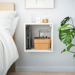 Raft Ikea Eket cu usa de sticla 35x35x35 (Alb) Thumb