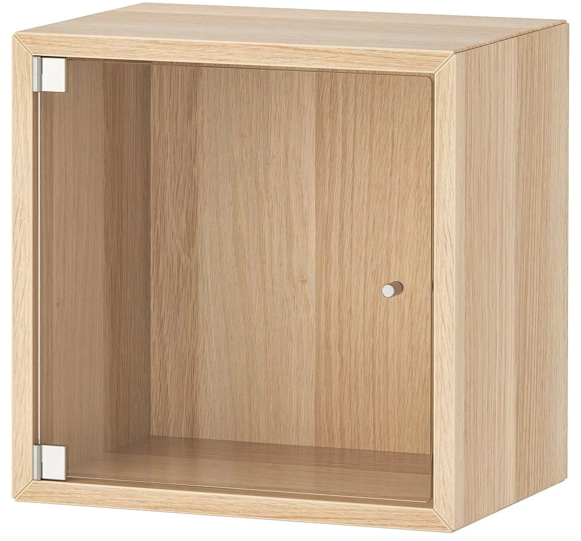 Raft Ikea Eket usa de sticla 35x35x35 (Aspect Stejar Antichizat)