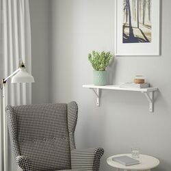 Polita suspendata Ikea Tranhult/Sandshult 80x20 (Plop/Vopsit Alb) Thumb