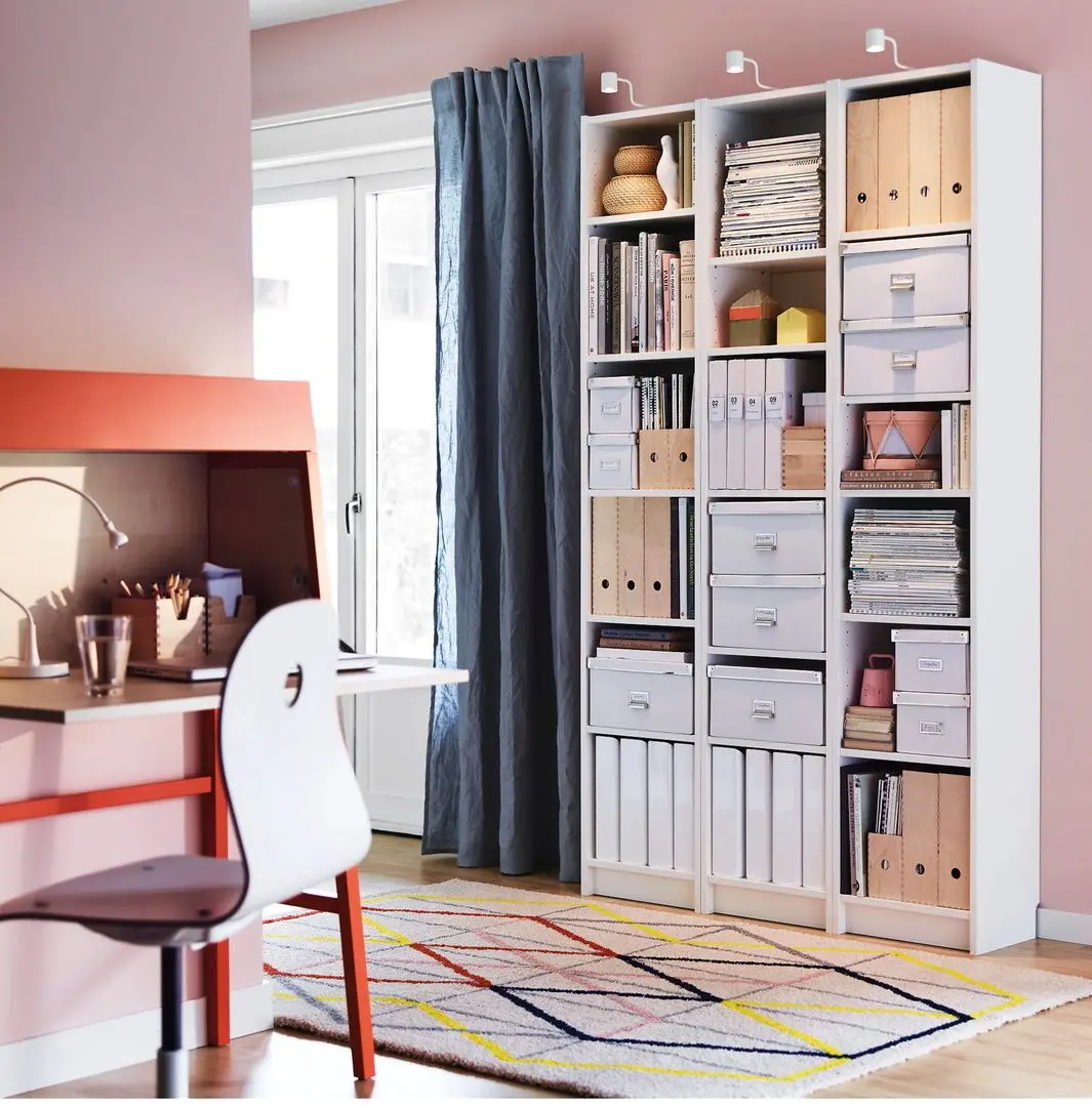 Etajera Ikea Billy 40x28x202 (Alb)