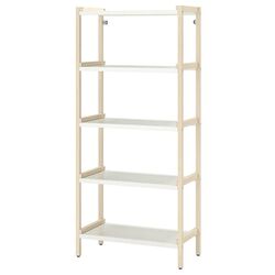 Etajera Ikea Ekenbben 70x34x154 (Plop/Alb)