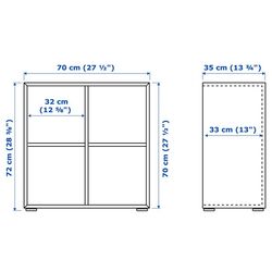 Dulap combinat Ikea Eket 70x35x72 (Gri Inchis) Thumb