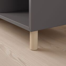 Etajera Ikea Eket cu picioare/lemn 140x35x80 (Gri Inchis) Thumb
