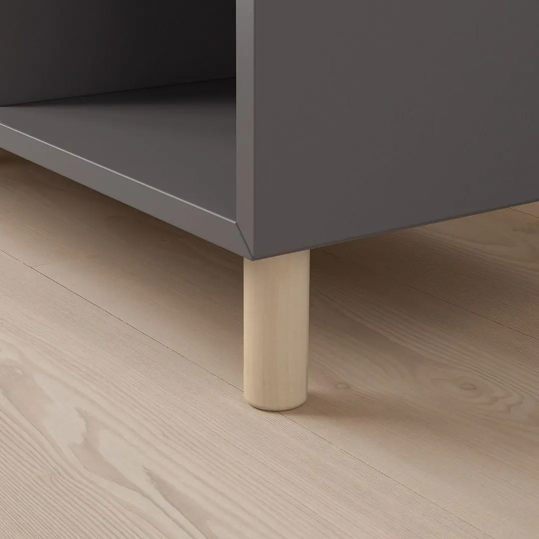 Etajera Ikea Eket cu picioare/lemn 140x35x80 (Gri Inchis)