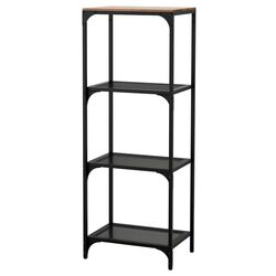 Etajera Ikea Fjallbo 51x136 (Negru)