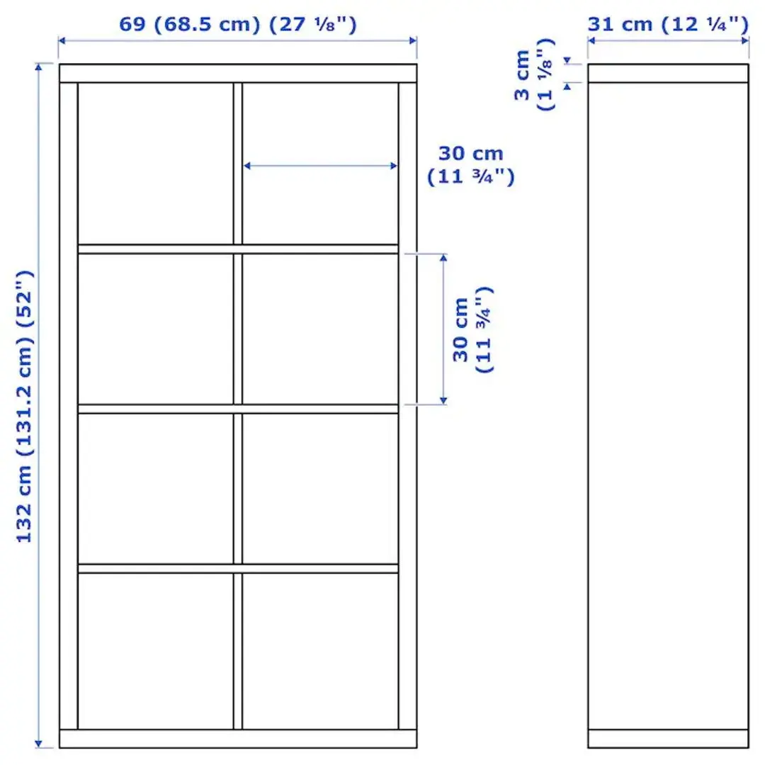 Etajera Ikea Flysta 69x132 (Белый) - 2
