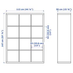 Etajera Ikea Kallax 112x147 (Alb) Thumb