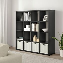 Etajera Ikea Kallax 147x147 (Negru-maro) Thumb