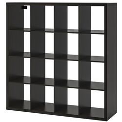 Etajera Ikea Kallax 147x147 (Negru-maro)