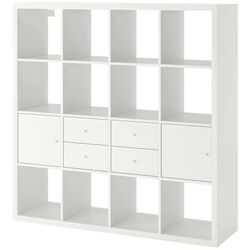 Etajera Ikea Kallax 4 organizatoare 147x147 (Alb)