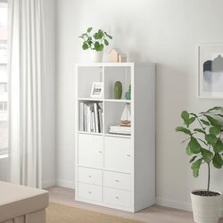 Etajera Ikea Kallax 4 organizatoare 147x112 (Alb) Thumb
